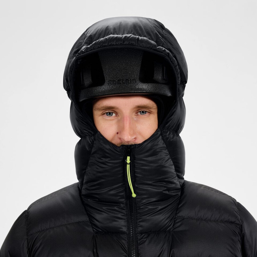 men s mtn arete ultra-down-hoody - schwarz berghaus