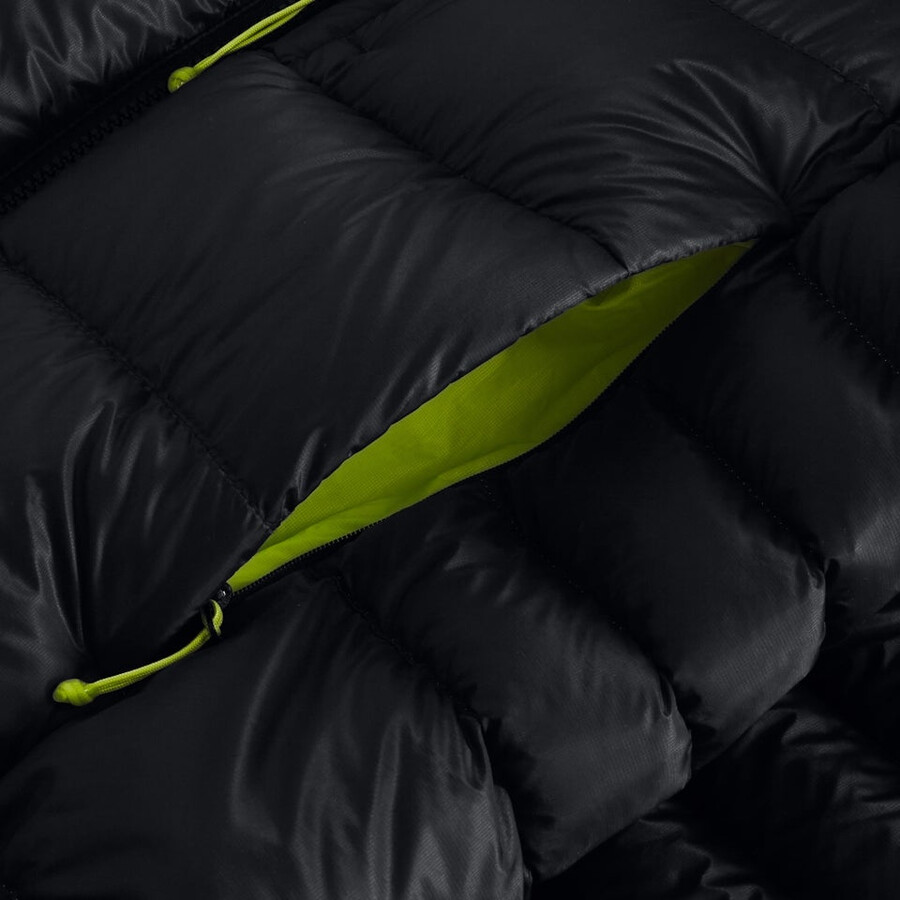 men s mtn arete ultra-down-hoody - schwarz berghaus