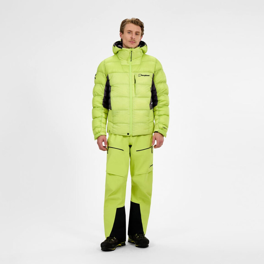 men s mtn arete down hoody ultra - gelblila berghaus