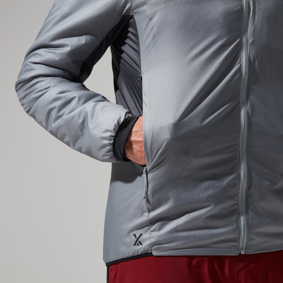 men s mtn arete lb synthetischen hoody - grey berghaus