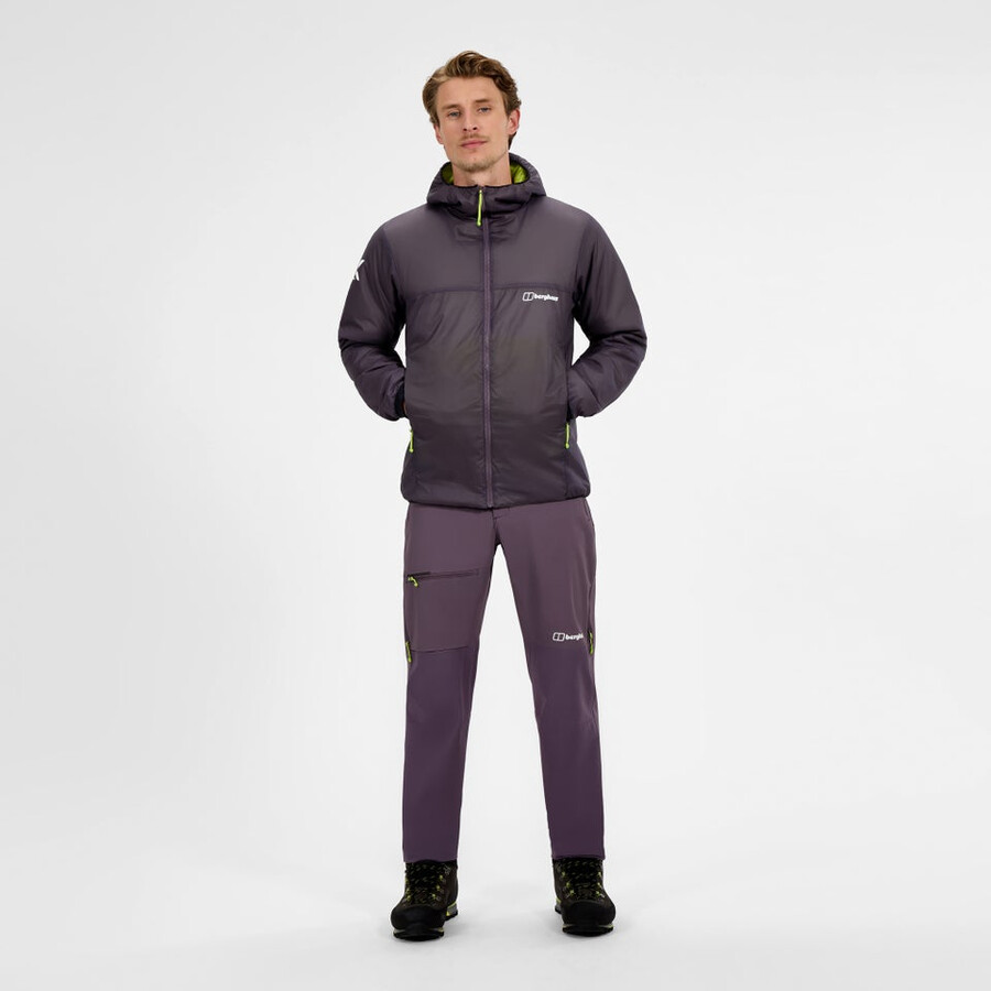 men s mtn arete synthetischen hoody - lila berghaus