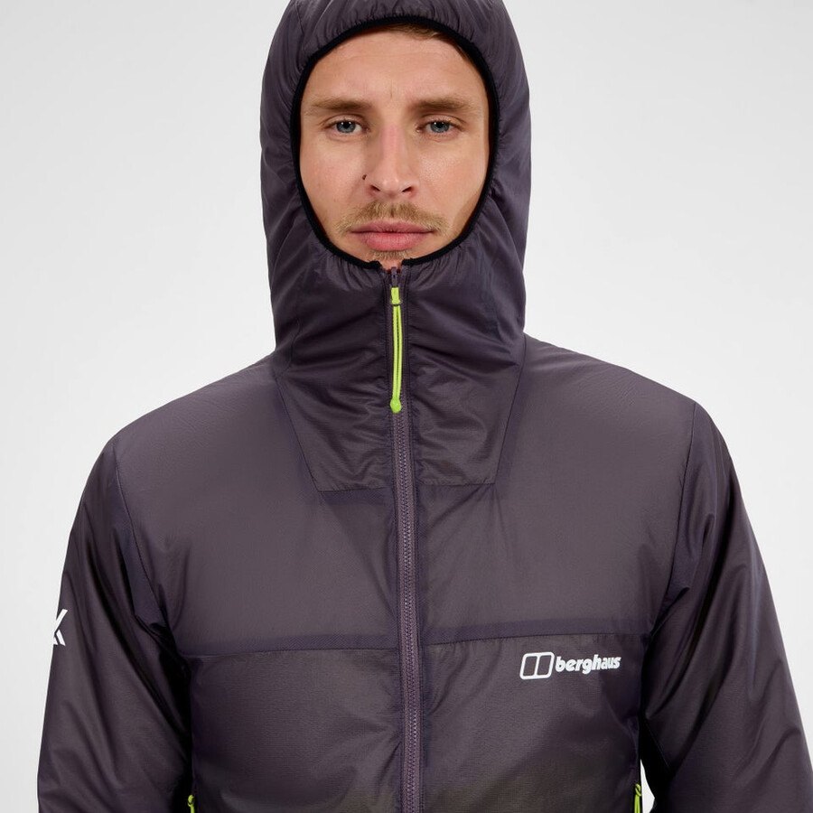 men s mtn arete synthetischen hoody - lila berghaus
