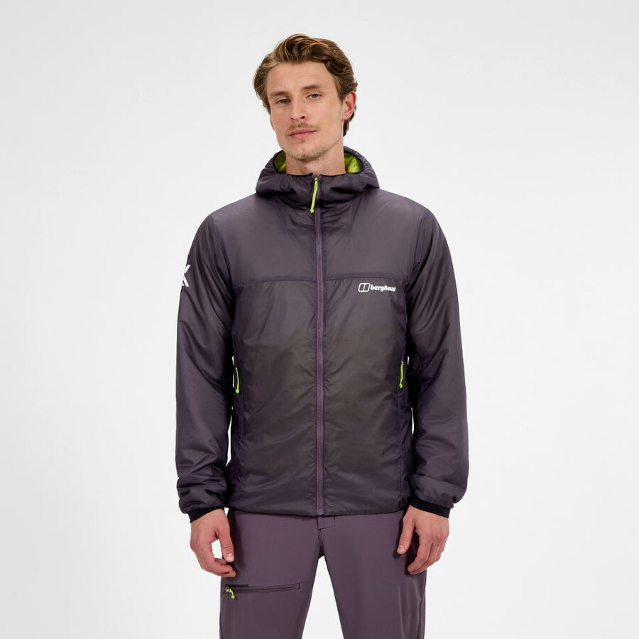 men s mtn arete synthetischen hoody - lila berghaus