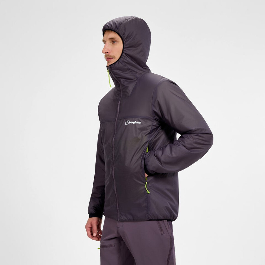men s mtn arete synthetischen hoody - lila berghaus