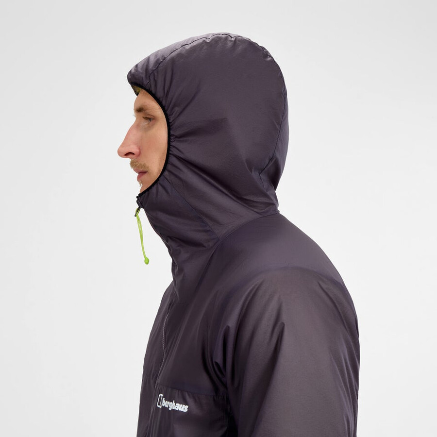men s mtn arete synthetischen hoody - lila berghaus
