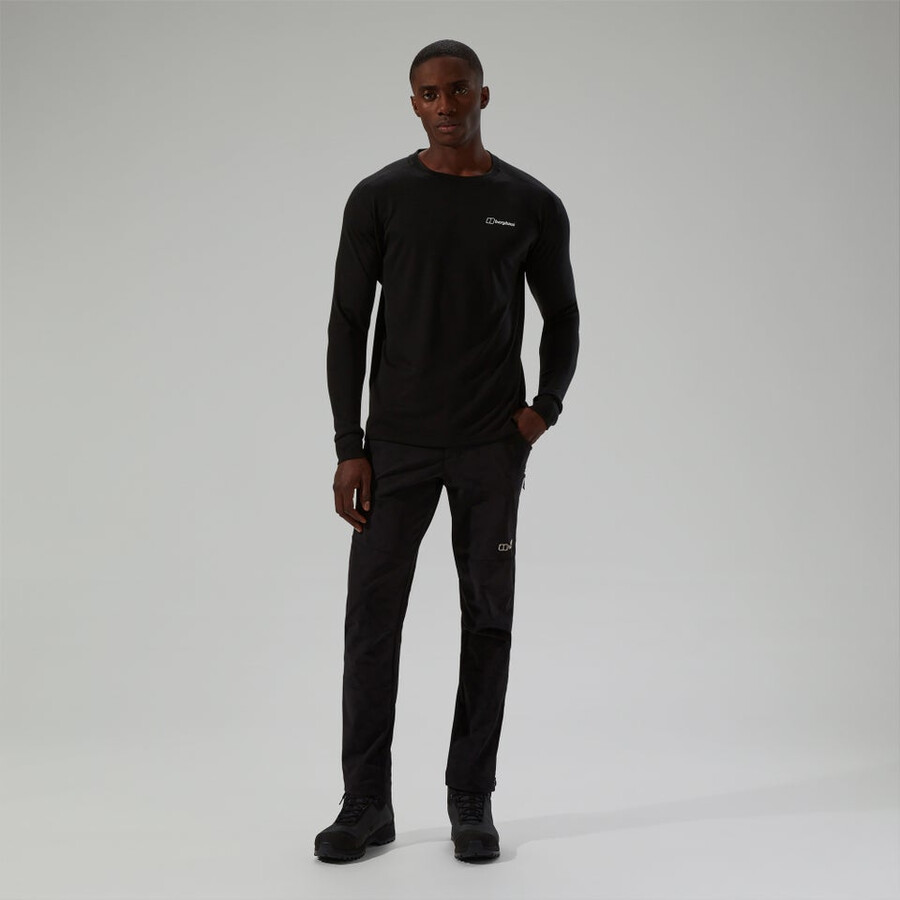 männer ivyhill crew - black die berghaus