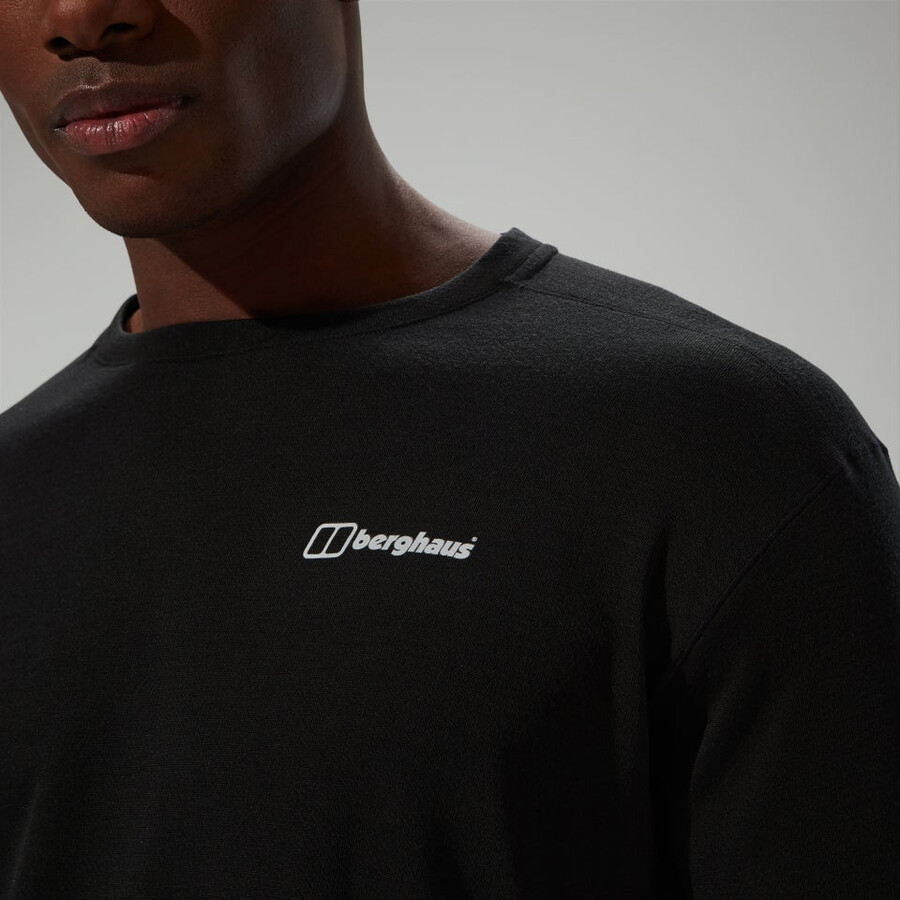 männer ivyhill crew - black die berghaus
