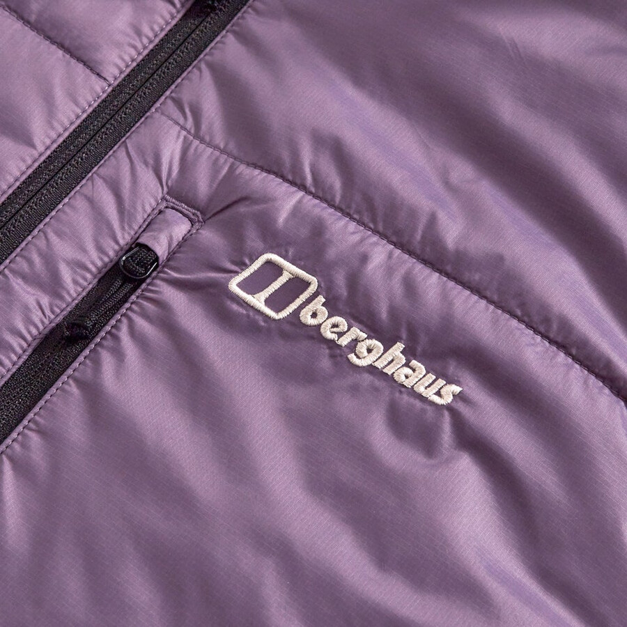 männer trawden hybrid hooded jacket - purple berghaus