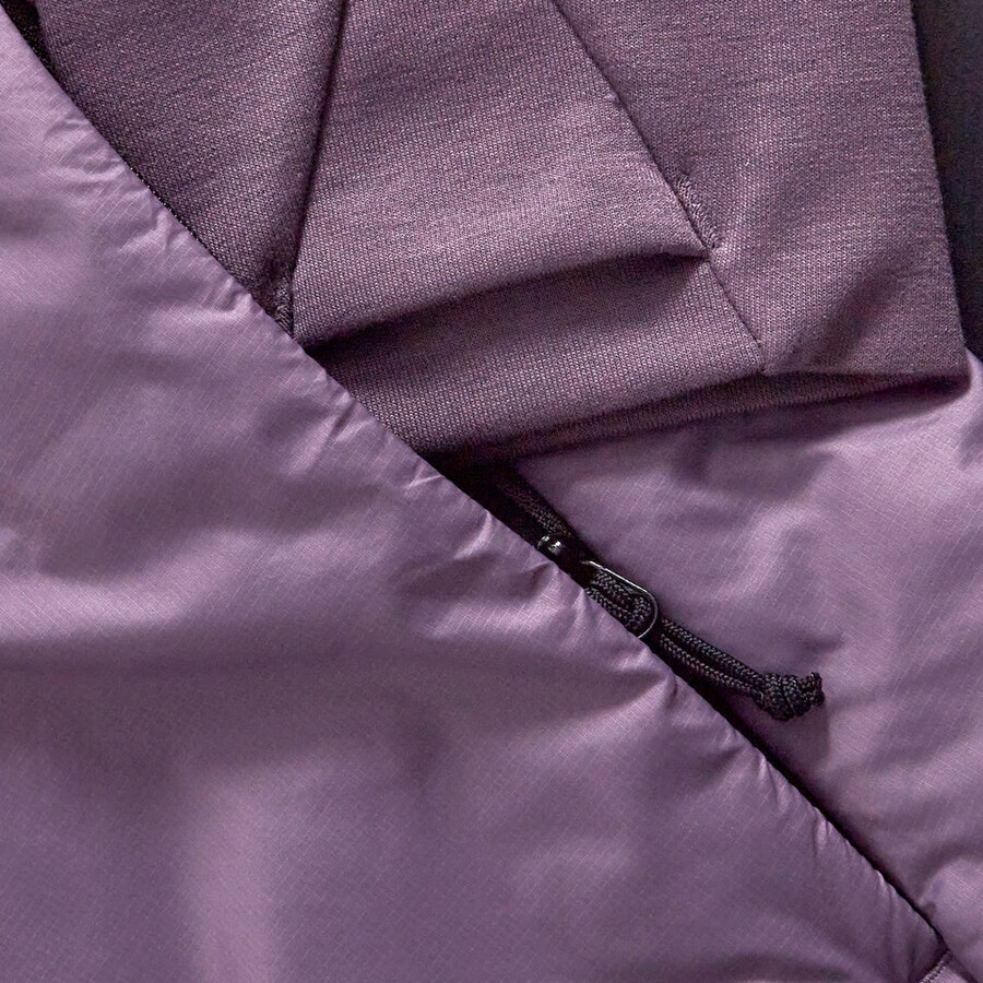 männer trawden hybrid hooded jacket - purple berghaus