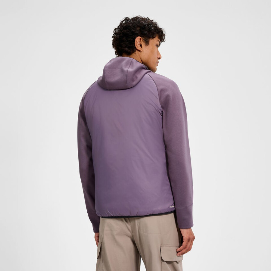 männer trawden hybrid hooded jacket - purple berghaus