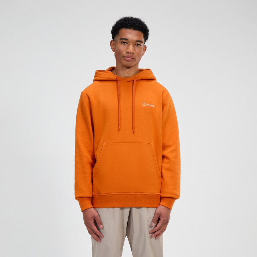 männer auseinandergesetzt hoody - orange berghaus