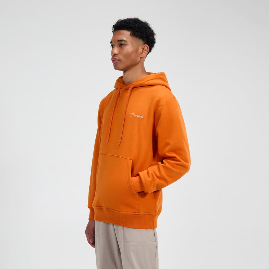 männer auseinandergesetzt hoody - orange berghaus