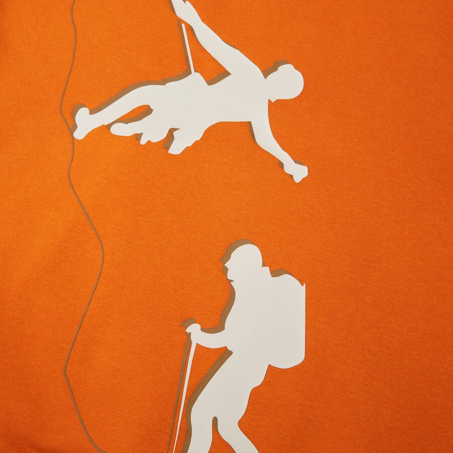 männer auseinandergesetzt hoody - orange berghaus