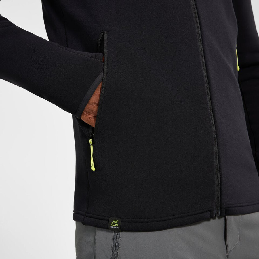 men s kinetic powerstretch hoody - schwarz berghaus