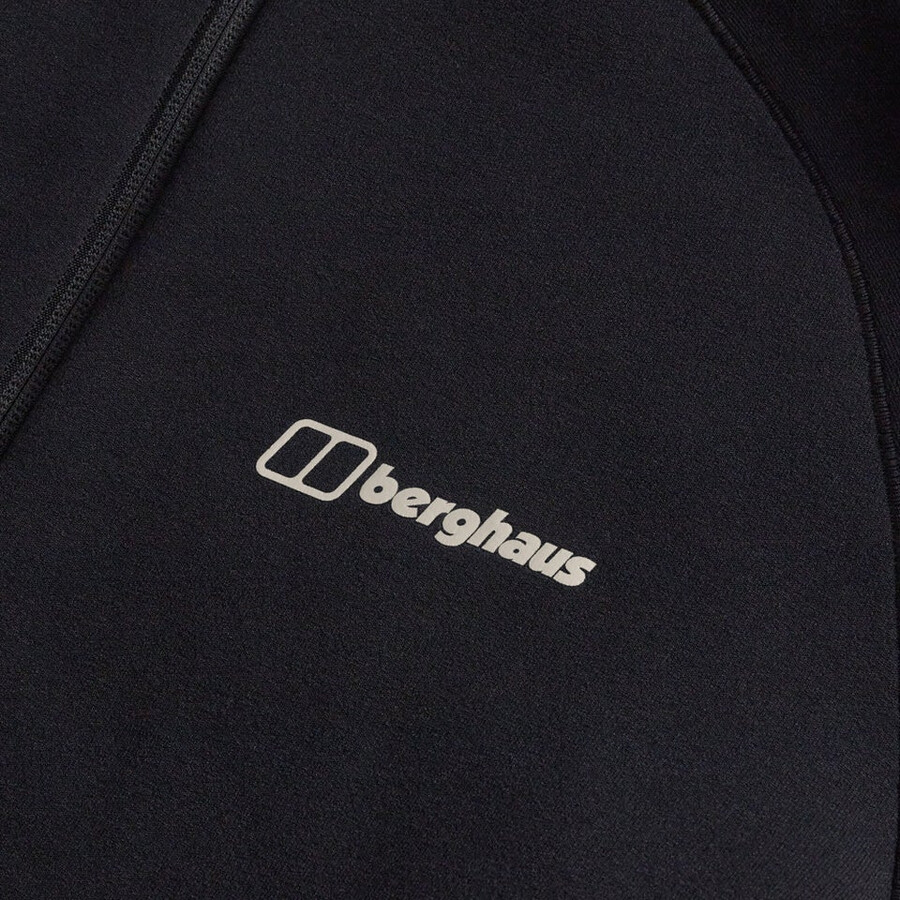 men s kinetic powerstretch hoody - schwarz berghaus