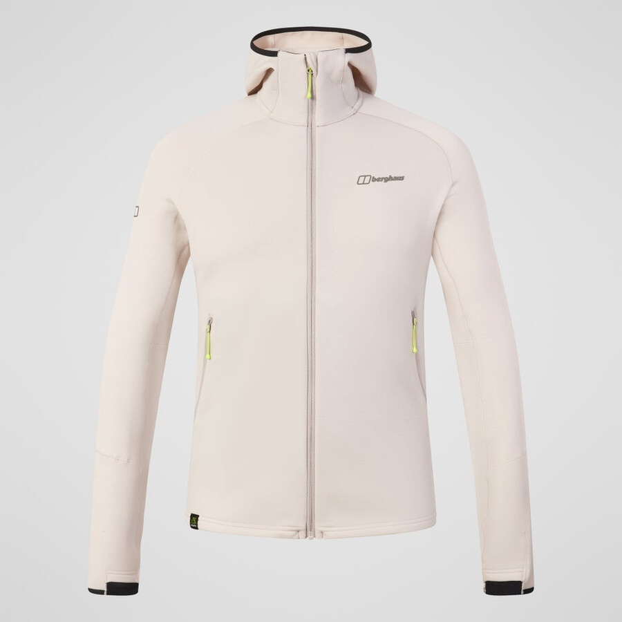 men s kinetic powerstretch hoody - grey berghaus