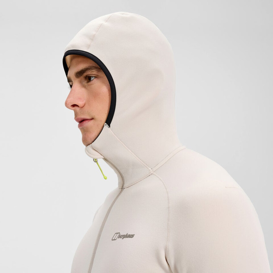 men s kinetic powerstretch hoody - grey berghaus
