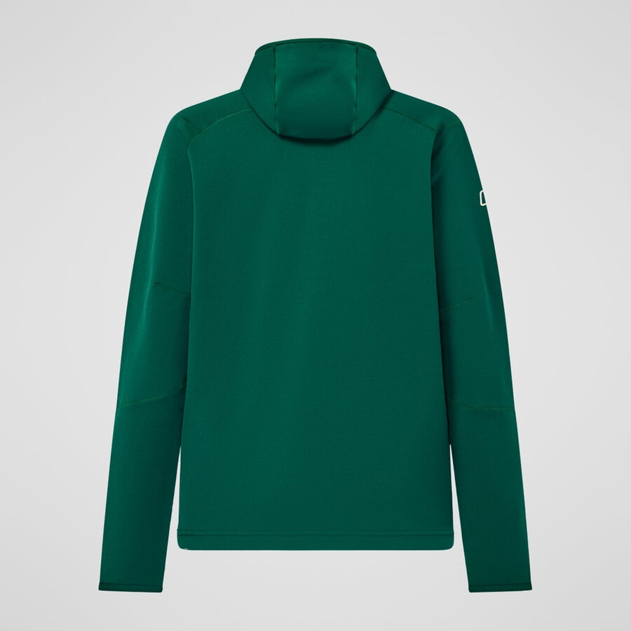 men s kinetic powerstretch hoody - grün berghaus