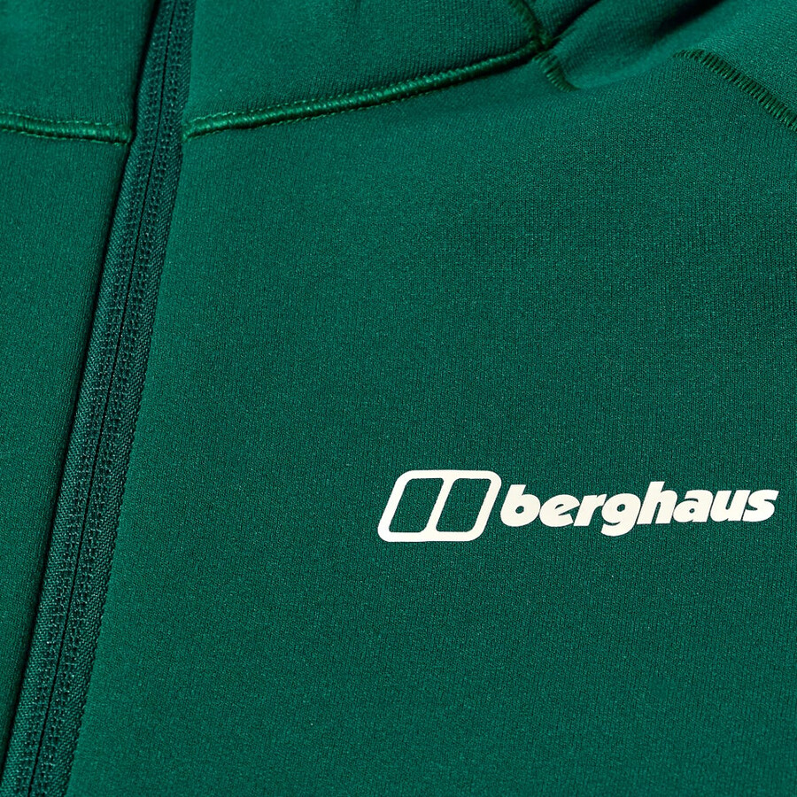 men s kinetic powerstretch hoody - grün berghaus