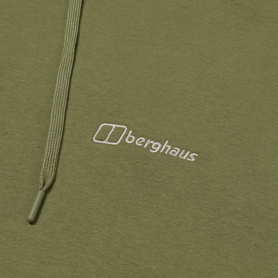 men s small logo hoody - grün berghaus