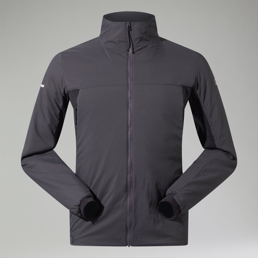 men s mtn guide-mw-hybrid-jacke - grauschwarz berghaus