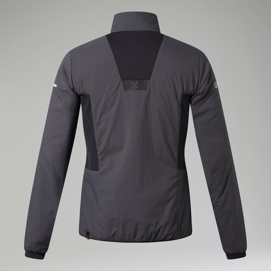 men s mtn guide-mw-hybrid-jacke - grauschwarz berghaus