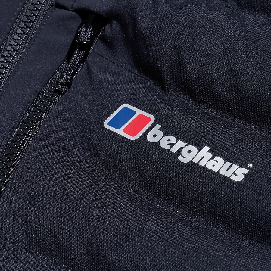 männer theran hybrid hooded jacket - schwarz berghaus
