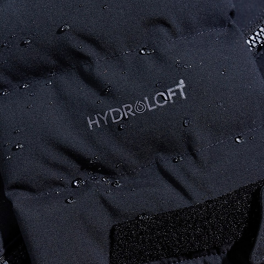 männer theran hybrid hooded jacket - schwarz berghaus