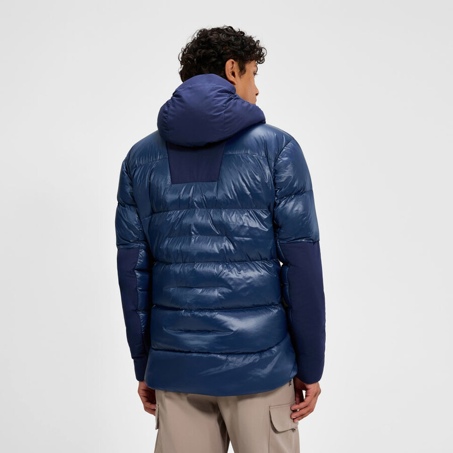männer urb arkos reflect down insulated jacket - dark blue berghaus