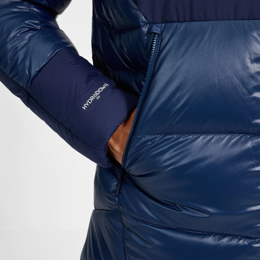 männer urb arkos reflect down insulated jacket - dark blue berghaus