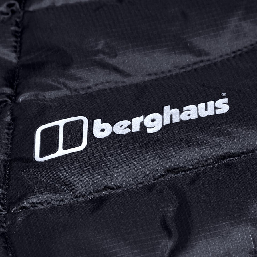 men s tephra 2.0 hooded insulated jacket - black die berghaus