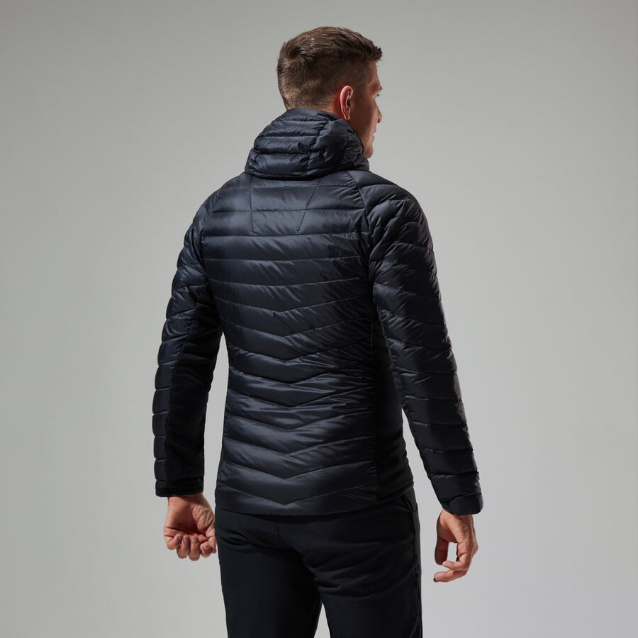 men s tephra 2.0 hooded insulated jacket - black die berghaus