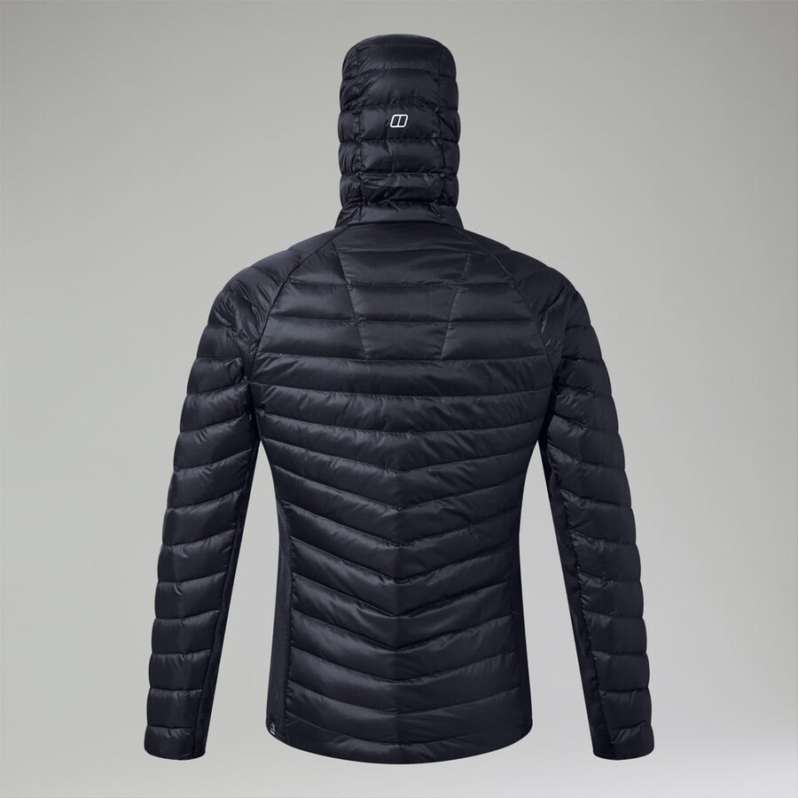 men s tephra 2.0 hooded insulated jacket - black die berghaus