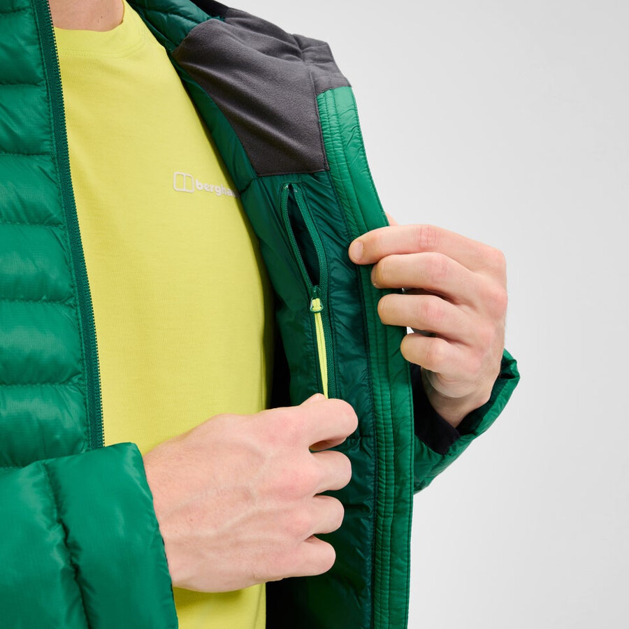 men s trail-nomad synthetisch isolierte jacke - grün berghaus