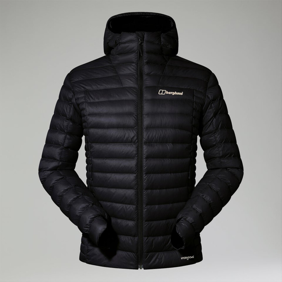 männer s ridge-nomad hybrid down jacket - black die berghaus