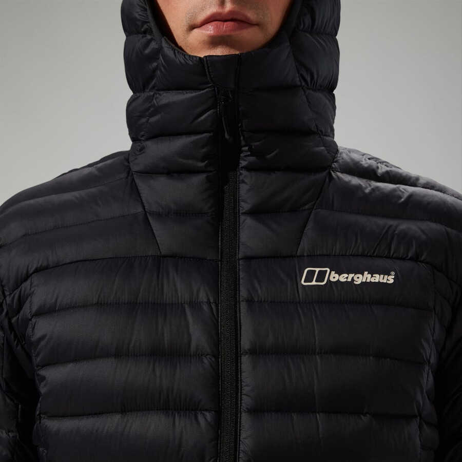 männer s ridge-nomad hybrid down jacket - black die berghaus