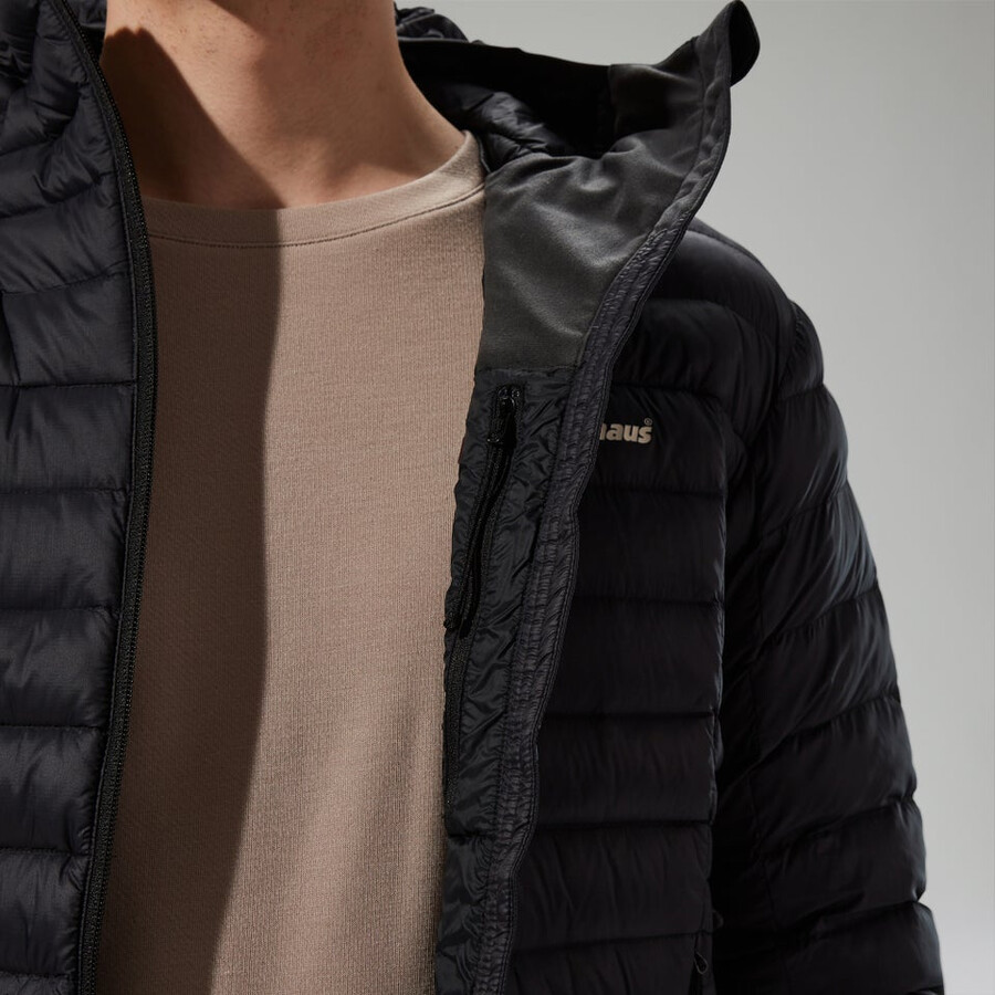 männer s ridge-nomad hybrid down jacket - black die berghaus
