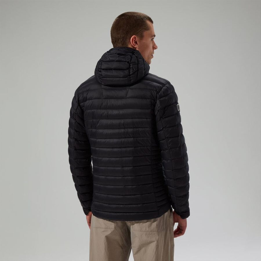 männer s ridge-nomad hybrid down jacket - black die berghaus