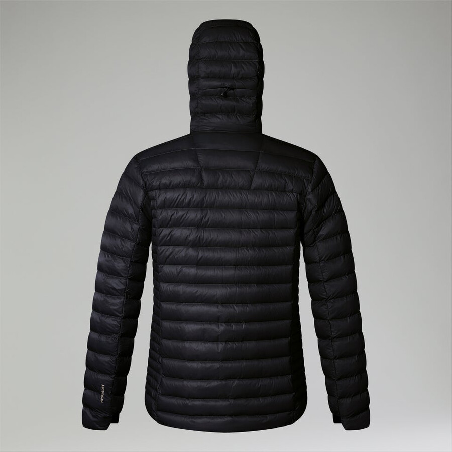 männer s ridge-nomad hybrid down jacket - black die berghaus