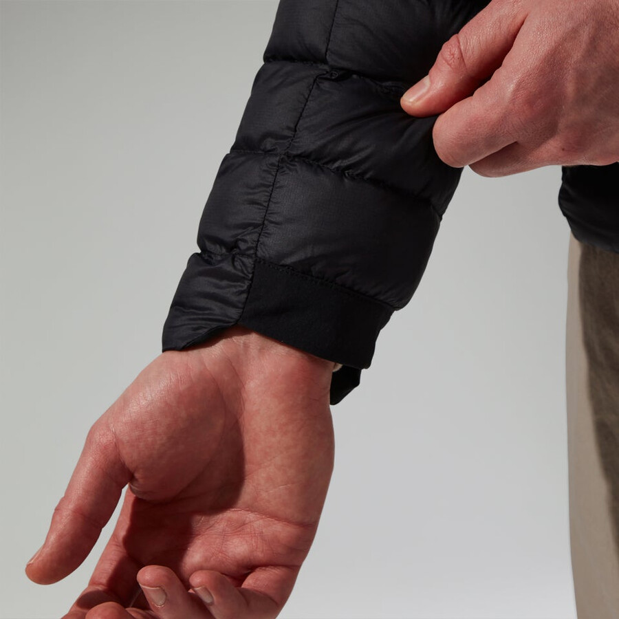 männer s ridge-nomad hybrid down jacket - black die berghaus