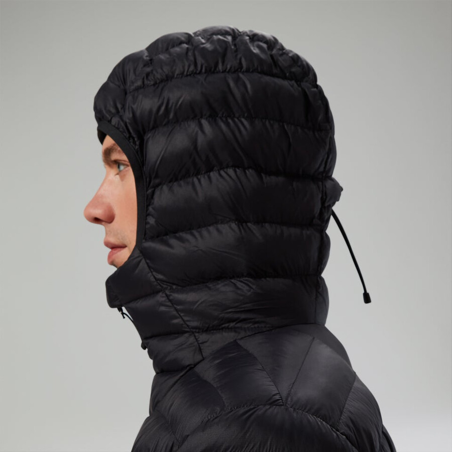 männer s ridge-nomad hybrid down jacket - black die berghaus
