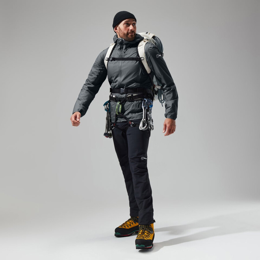 men s mtn guide hyper-alpha-jacke - grauschwarz berghaus