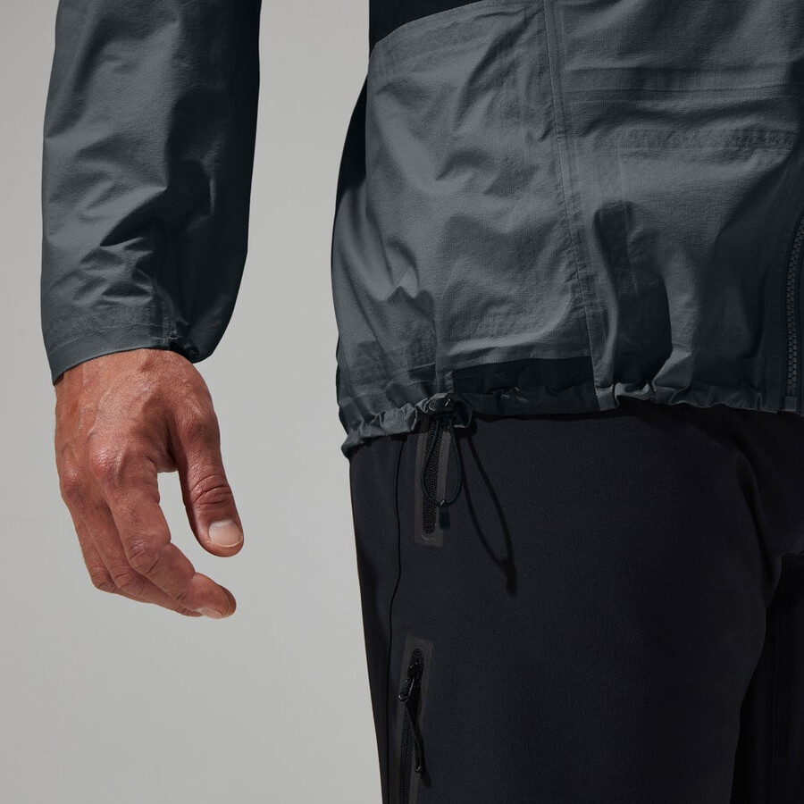 men s mtn guide hyper-alpha-jacke - grauschwarz berghaus