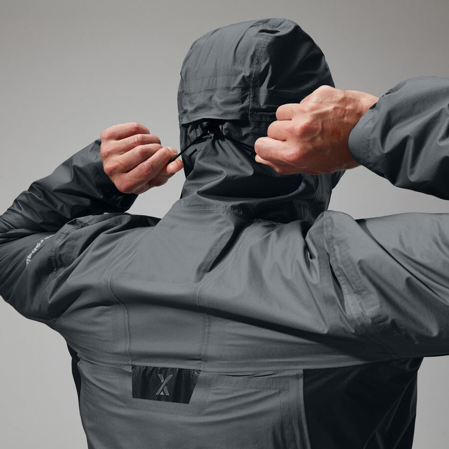 men s mtn guide hyper-alpha-jacke - grauschwarz berghaus
