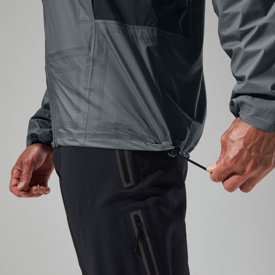 men s mtn guide hyper-alpha-jacke - grauschwarz berghaus