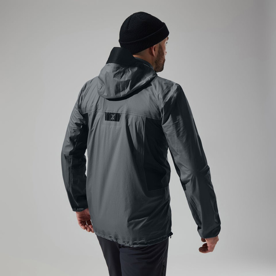 men s mtn guide hyper-alpha-jacke - grauschwarz berghaus