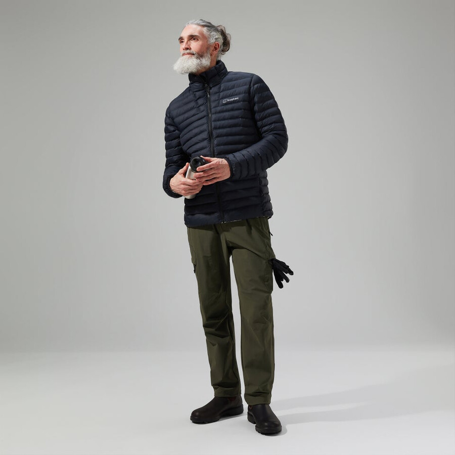 männer vaskye synthetic insulated jacket - black die berghaus