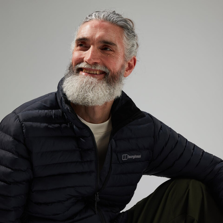 männer vaskye synthetic insulated jacket - black die berghaus
