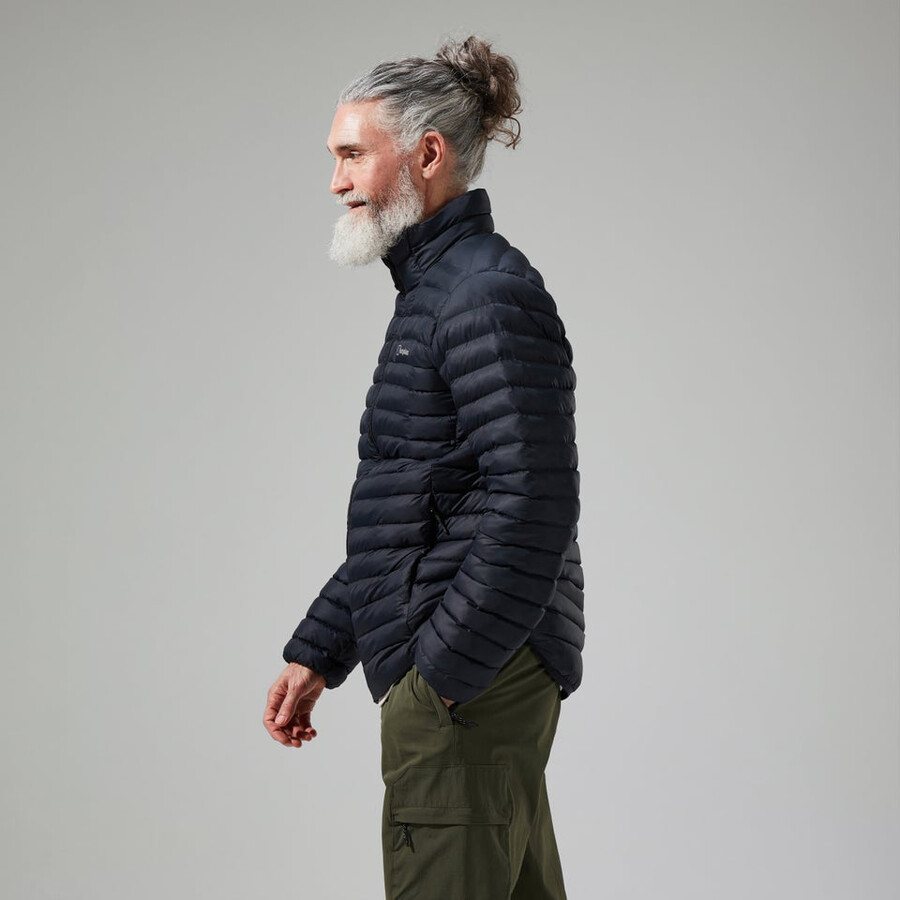männer vaskye synthetic insulated jacket - black die berghaus