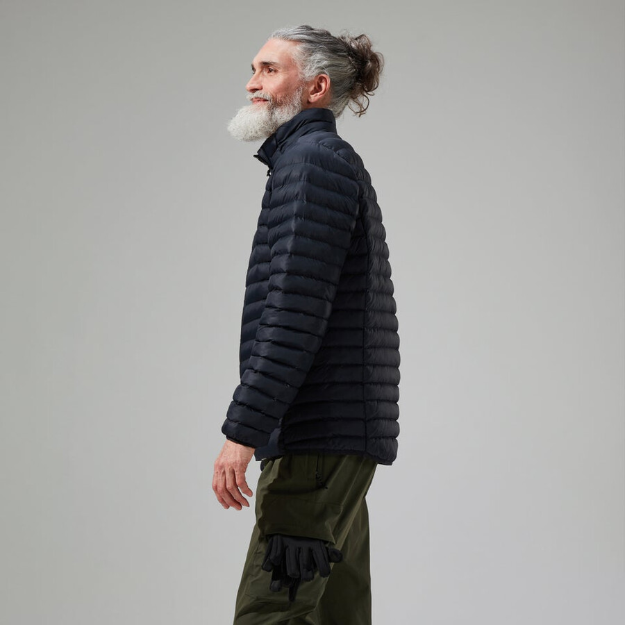 männer vaskye synthetic insulated jacket - black die berghaus